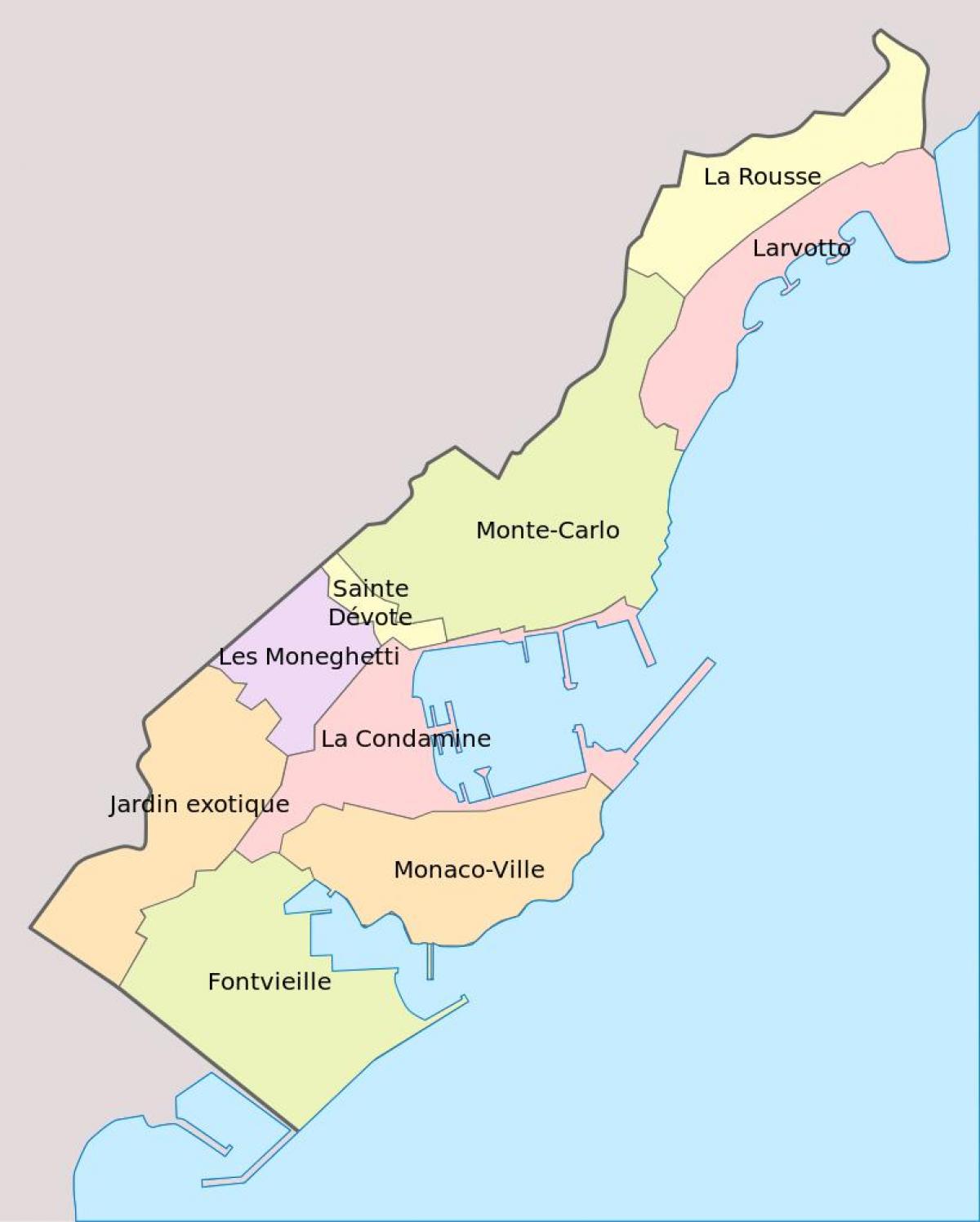 Plan districts Monaco